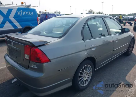 2005 Honda Civic Ex из США, поврежденный, VIN 1HGES26745L009503